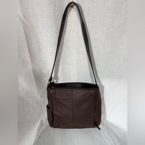 Rolfs Dark Brown Leather Handbag